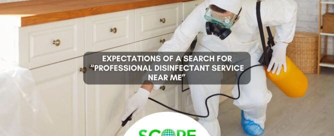 Expectations of a Search for “Professional Disinfectant Service Near Me”