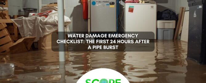 Water Damage Emergency Checklist The First 24 Hours After a Pipe Burst
